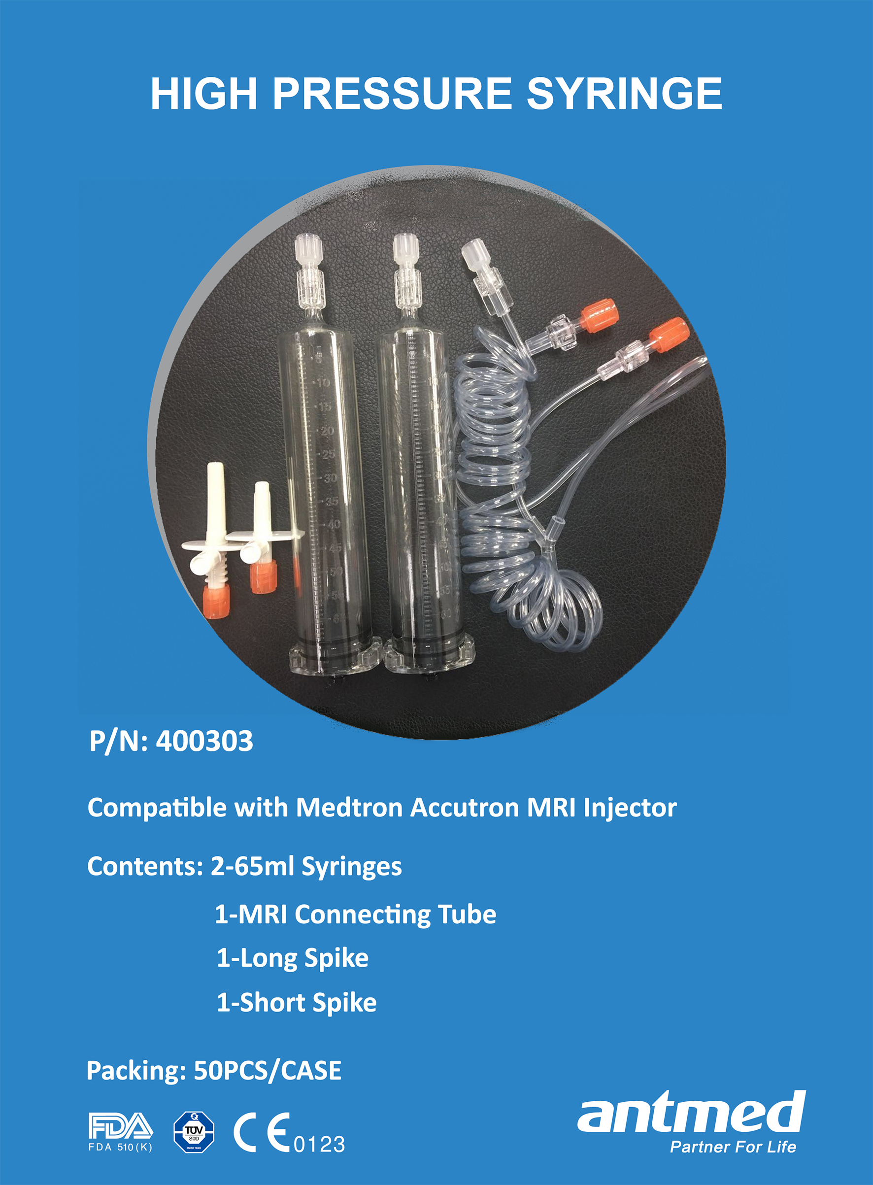 Medtron Accutron MRI -2-65ml Syringes